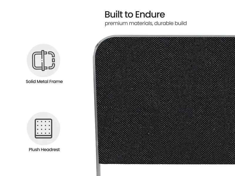 Chloe King Size Double Bed in Black Color